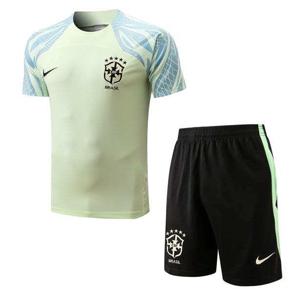 Camiseta Entrenamiento Brasil Conjunto Completo 2022-2023 Verde